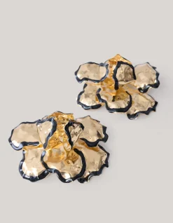 Shoeby Big Flower Oorbellen Goud<DAMES Sieraden