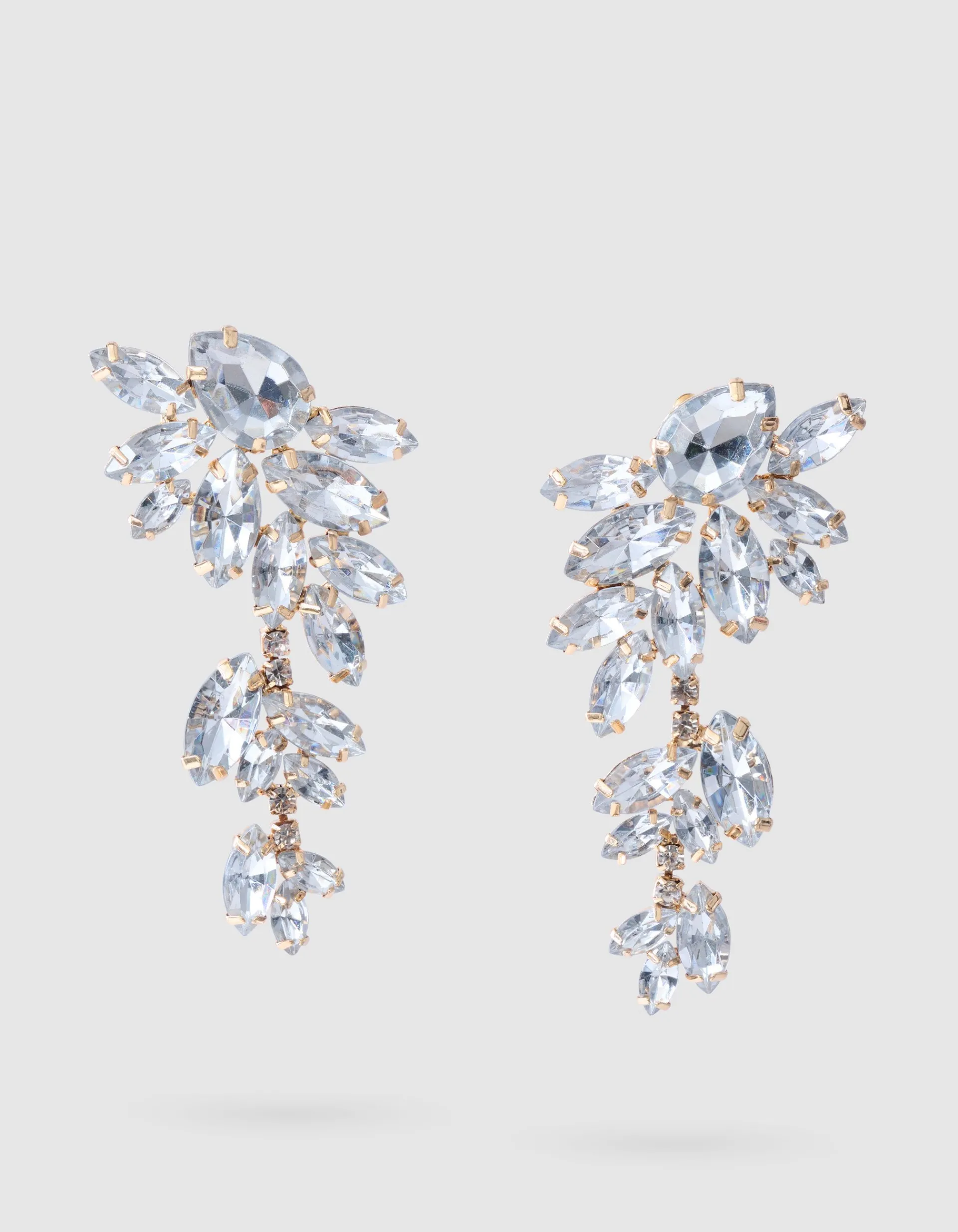 Shoeby Big Strass Oorbellen Zilver<DAMES Sieraden