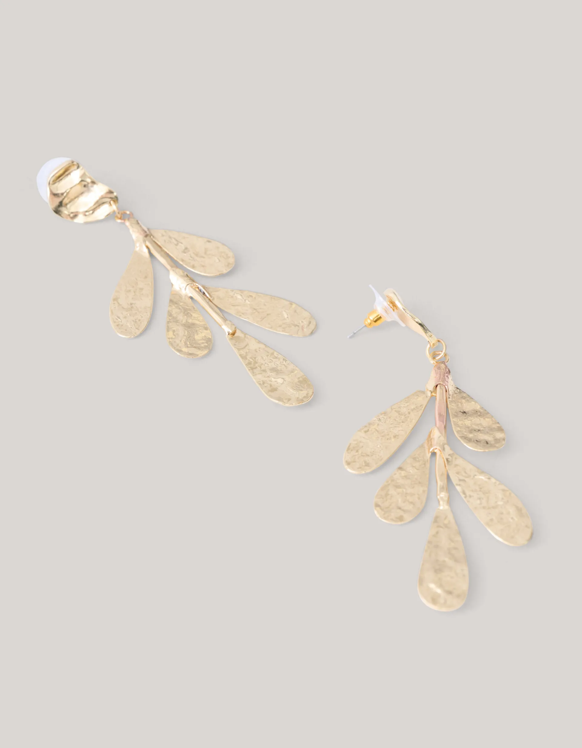 Shoeby Blad Oorbellen Goud<DAMES Sieraden