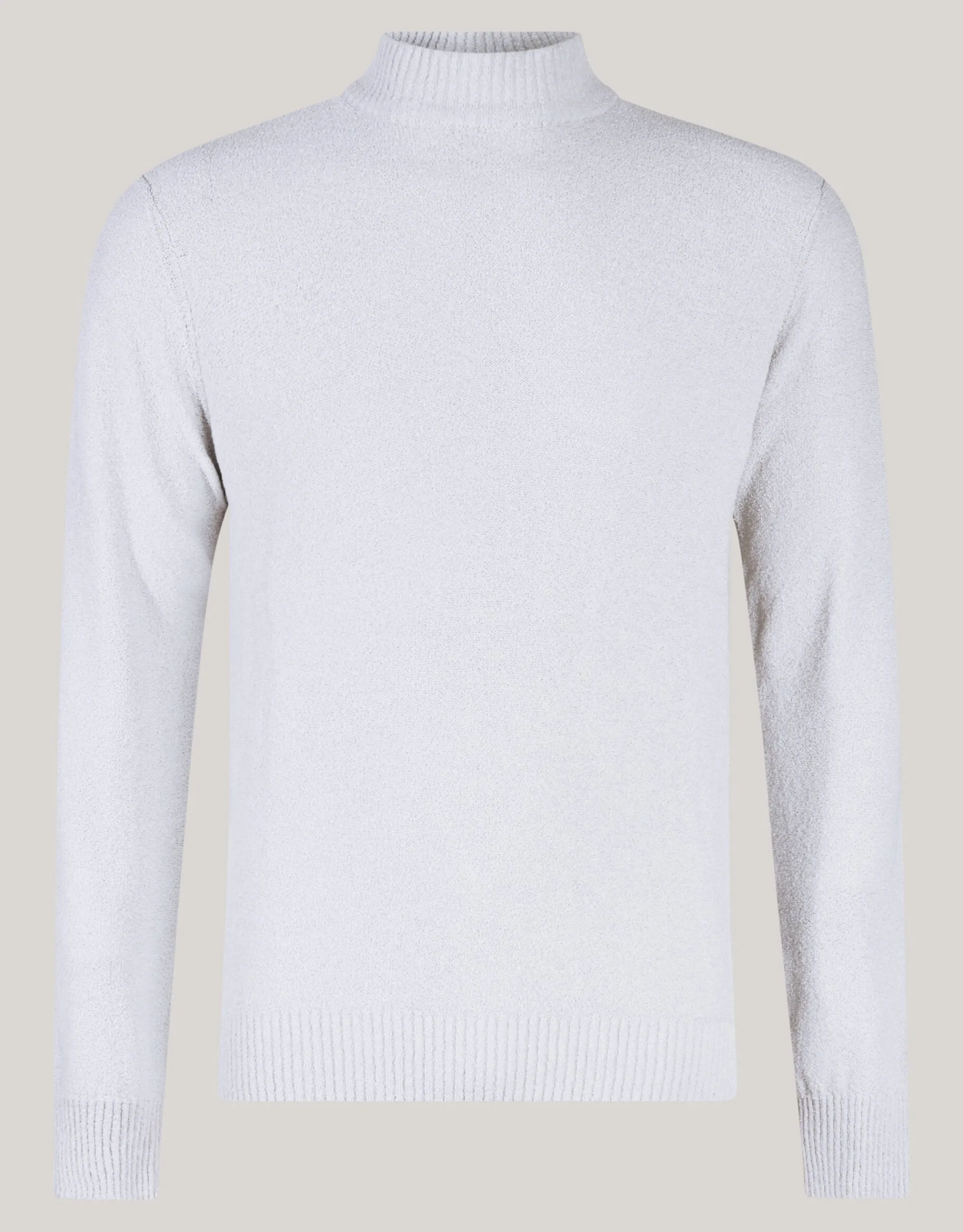 Shoeby Boucle Trui Grijs<Heren Truien En Sweaters