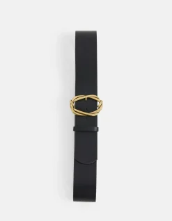 Shoeby Braided Buckle Riem Zwart<DAMES Riemen