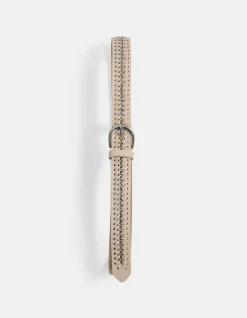 Shoeby Braided Chain Riem Gebroken Wit<DAMES Riemen