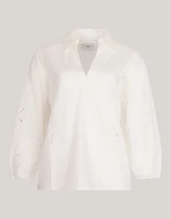 Shoeby Broderie Blouse Wit<DAMES Blouses