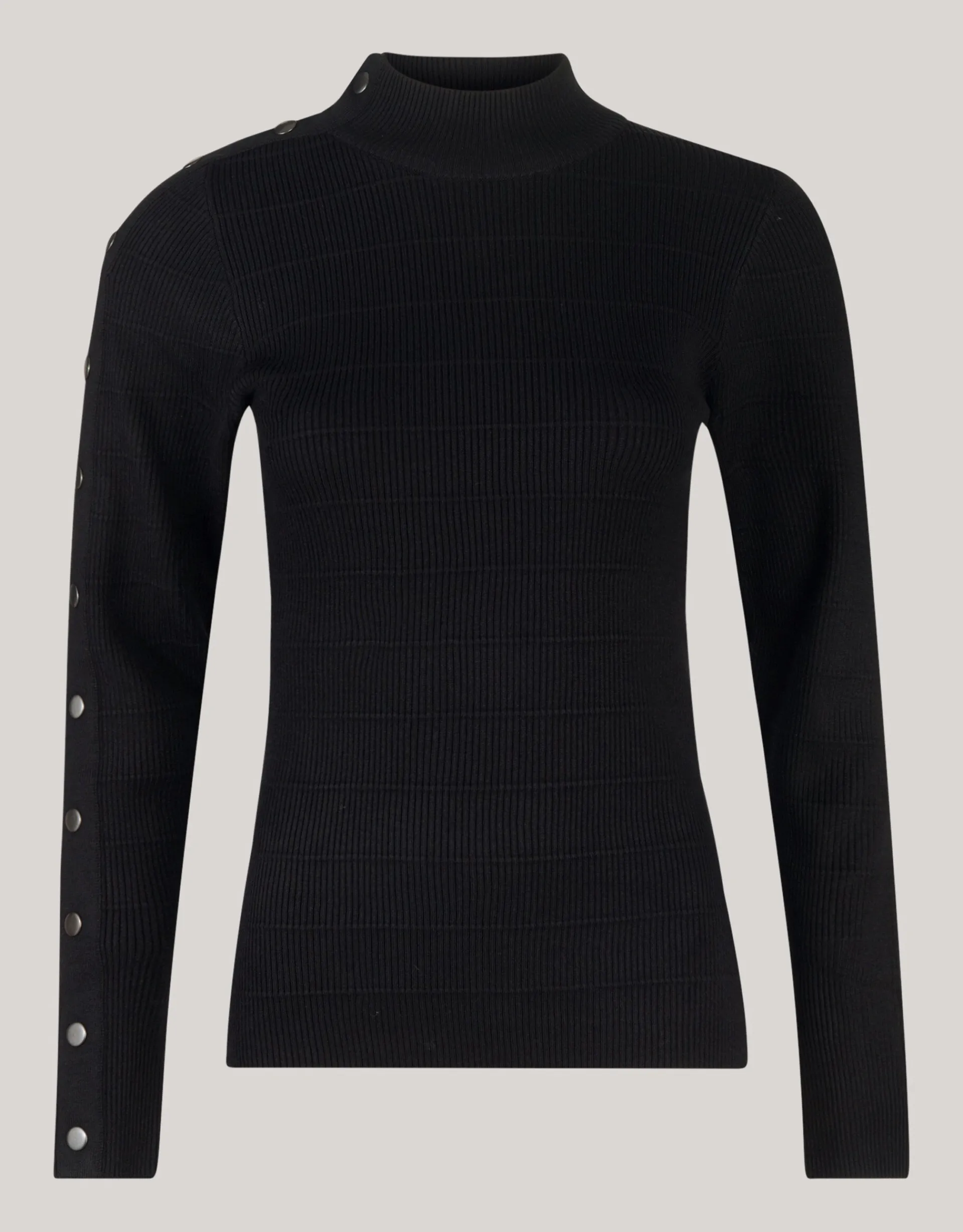 Shoeby Button Coltrui Zwart<DAMES Truien En Sweaters