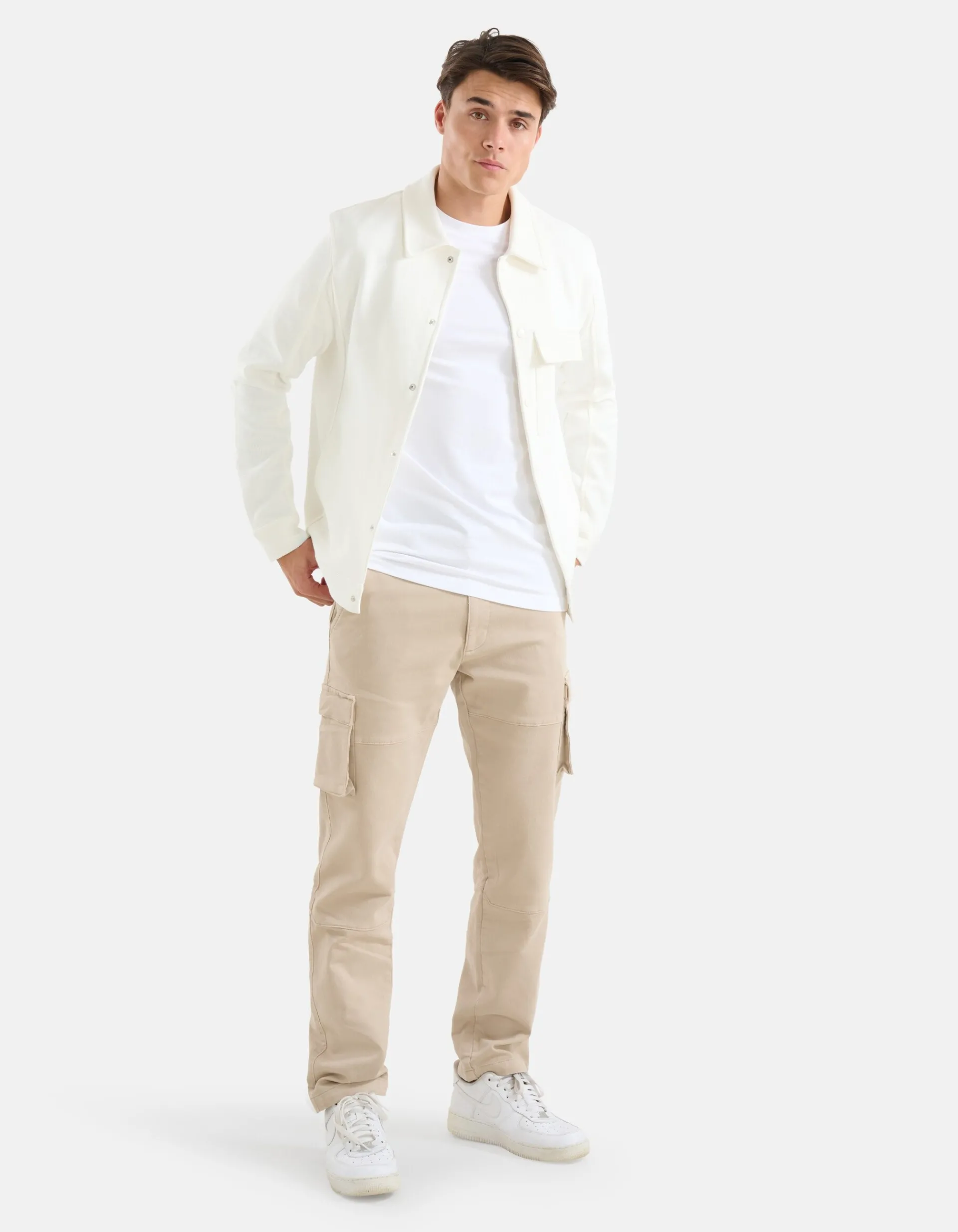 Shoeby Cargo Broek Beige<Heren Broeken