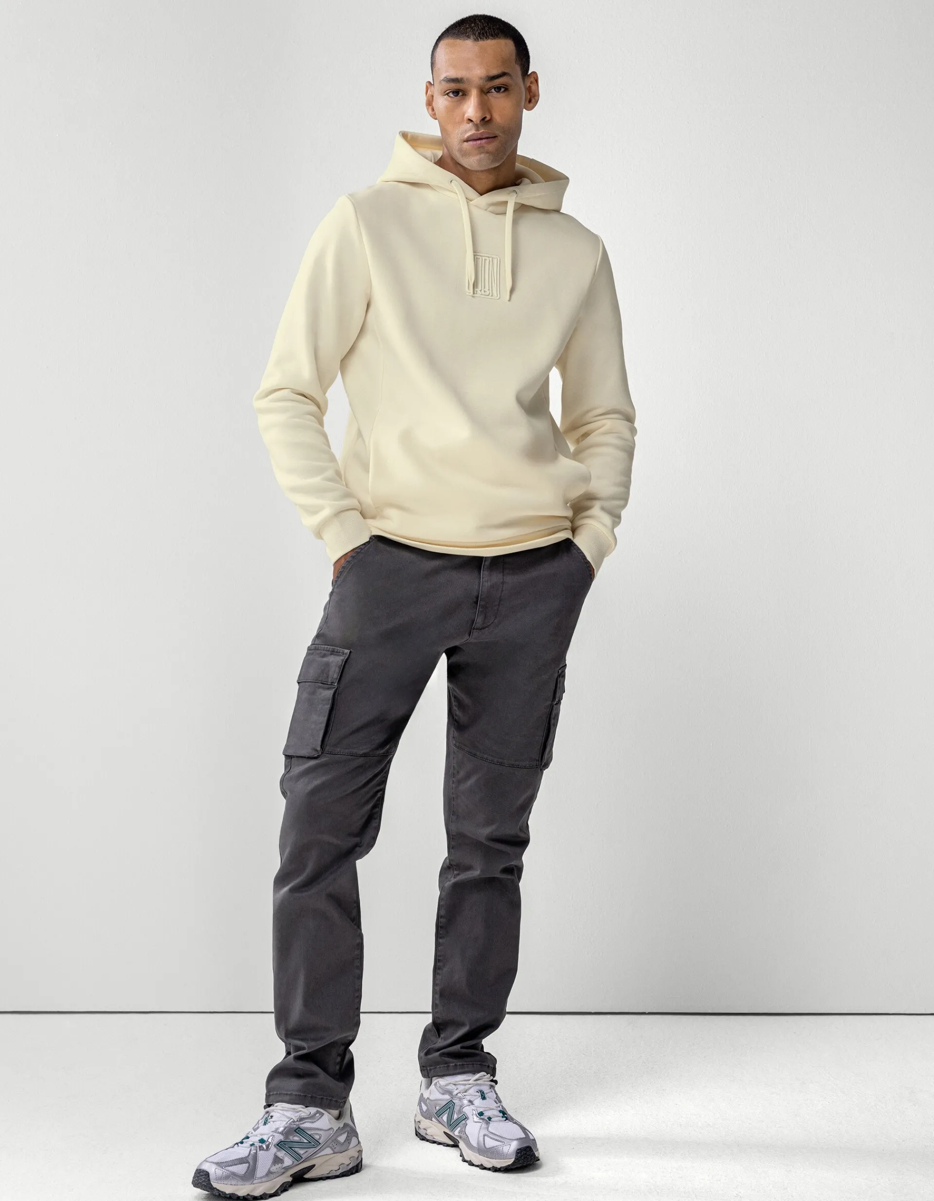 Shoeby Cargo Broek Donkergrijs<Heren Broeken