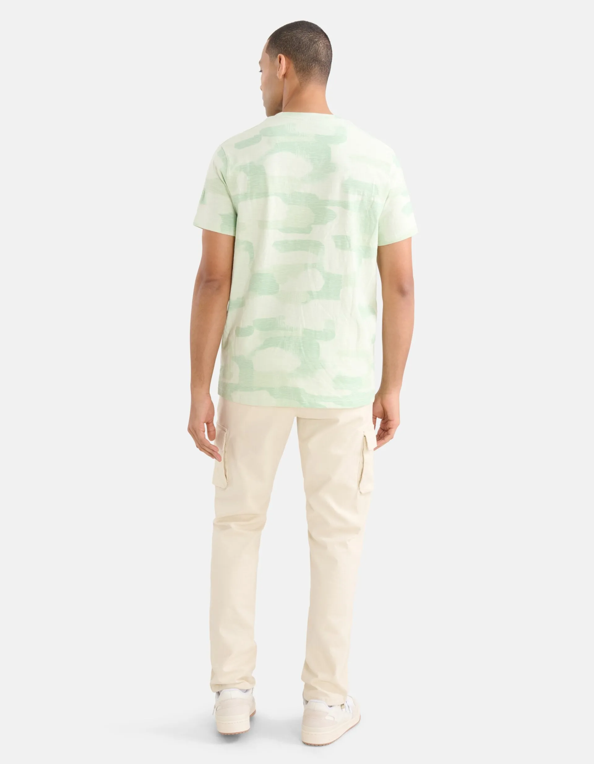 Shoeby Cargo Broek Gebroken Wit<Heren Broeken
