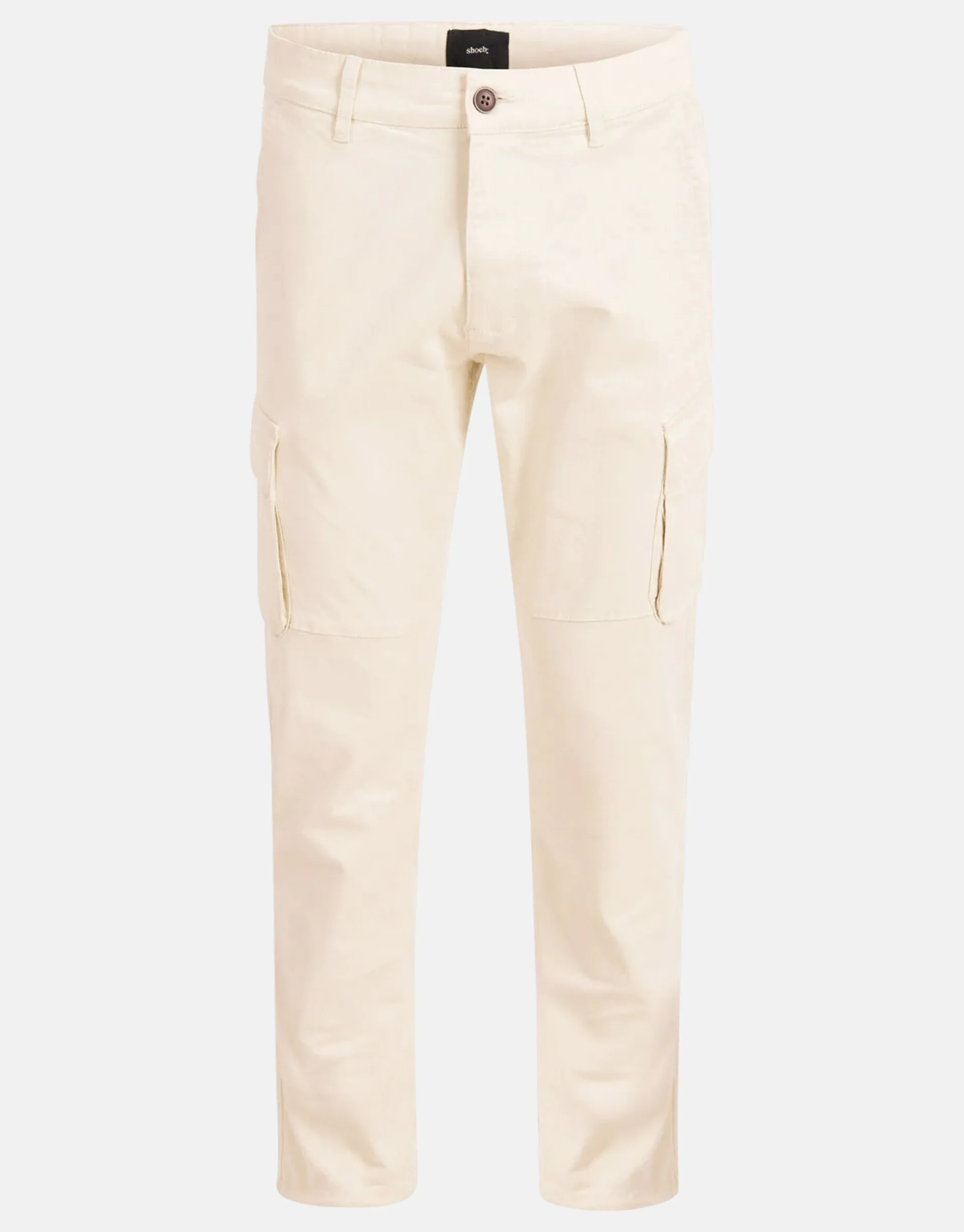 Shoeby Cargo Broek Gebroken Wit<Heren Broeken
