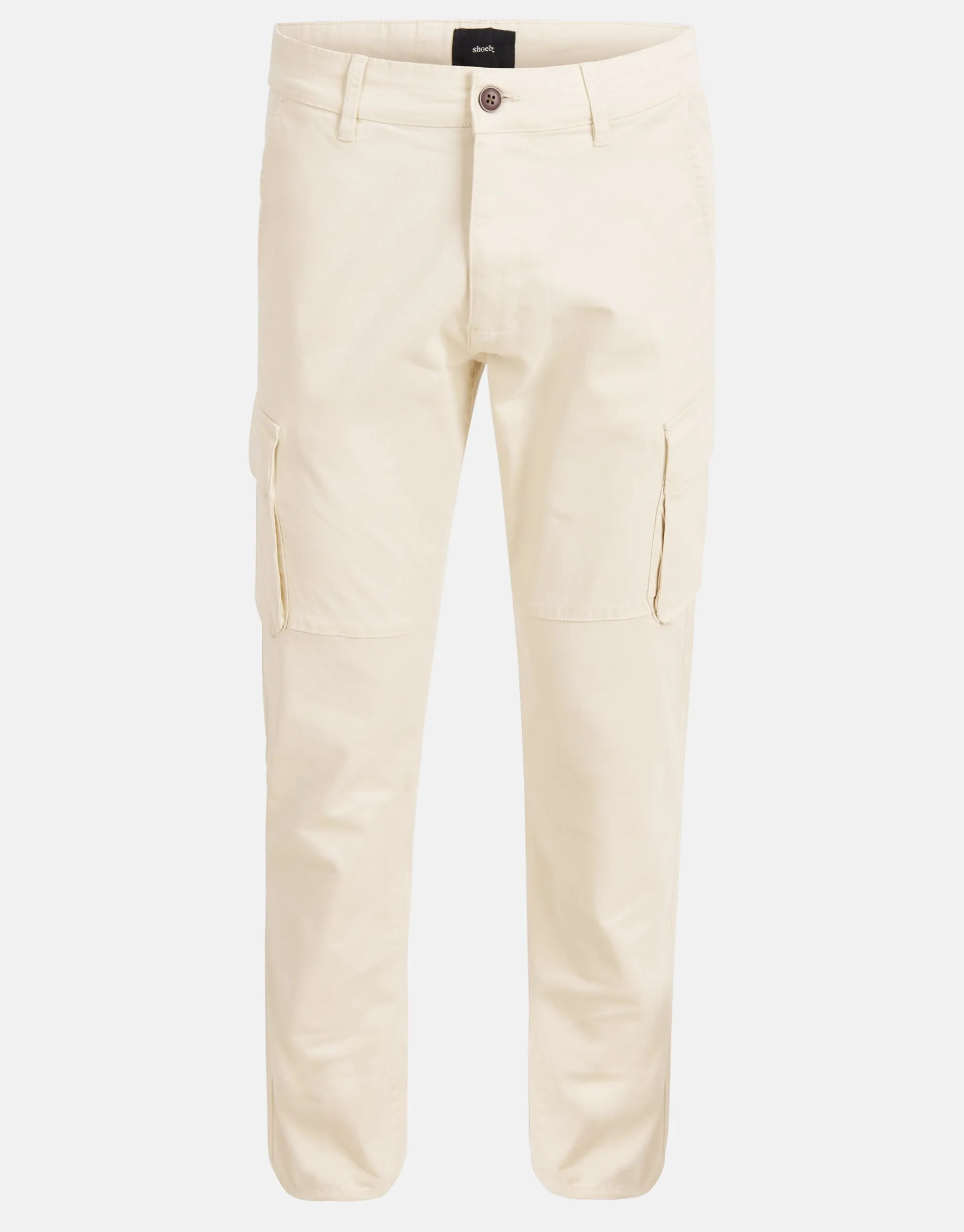 Shoeby Cargo Broek Gebroken Wit<Heren Broeken