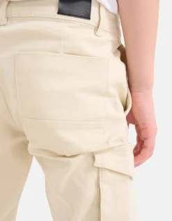 Shoeby Cargo Broek Gebroken Wit< Broeken