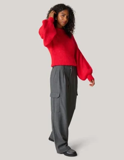 Shoeby Cargo Broek Grijs<DAMES Broeken