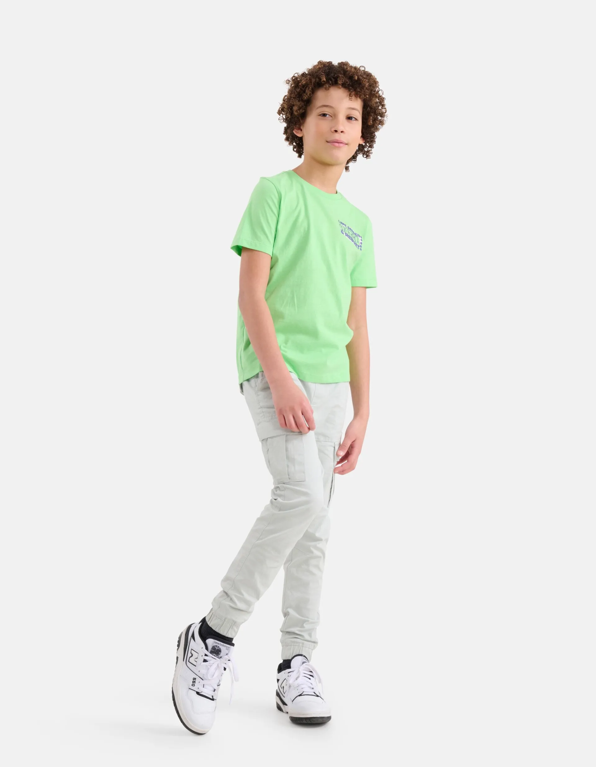 Shoeby Cargo Broek Lichtgrijs< Broeken