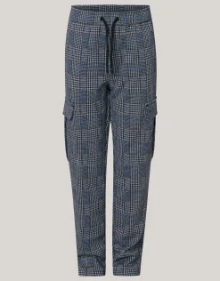Shoeby Cargo Broek Ruiten Donkerblauw< Broeken