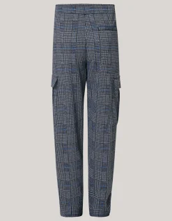 Shoeby Cargo Broek Ruiten Donkerblauw< Broeken