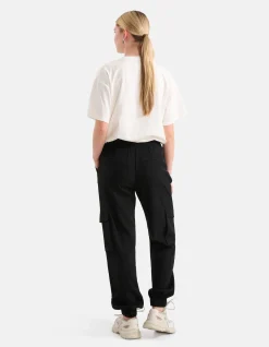 Shoeby Cargo Broek Zwart<DAMES Broeken