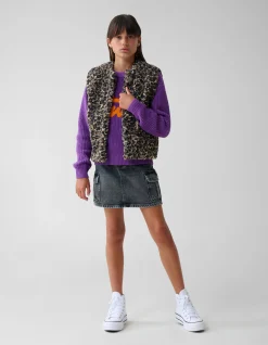 Shoeby Cargo Denim Rok Donkergrijs< Rokken