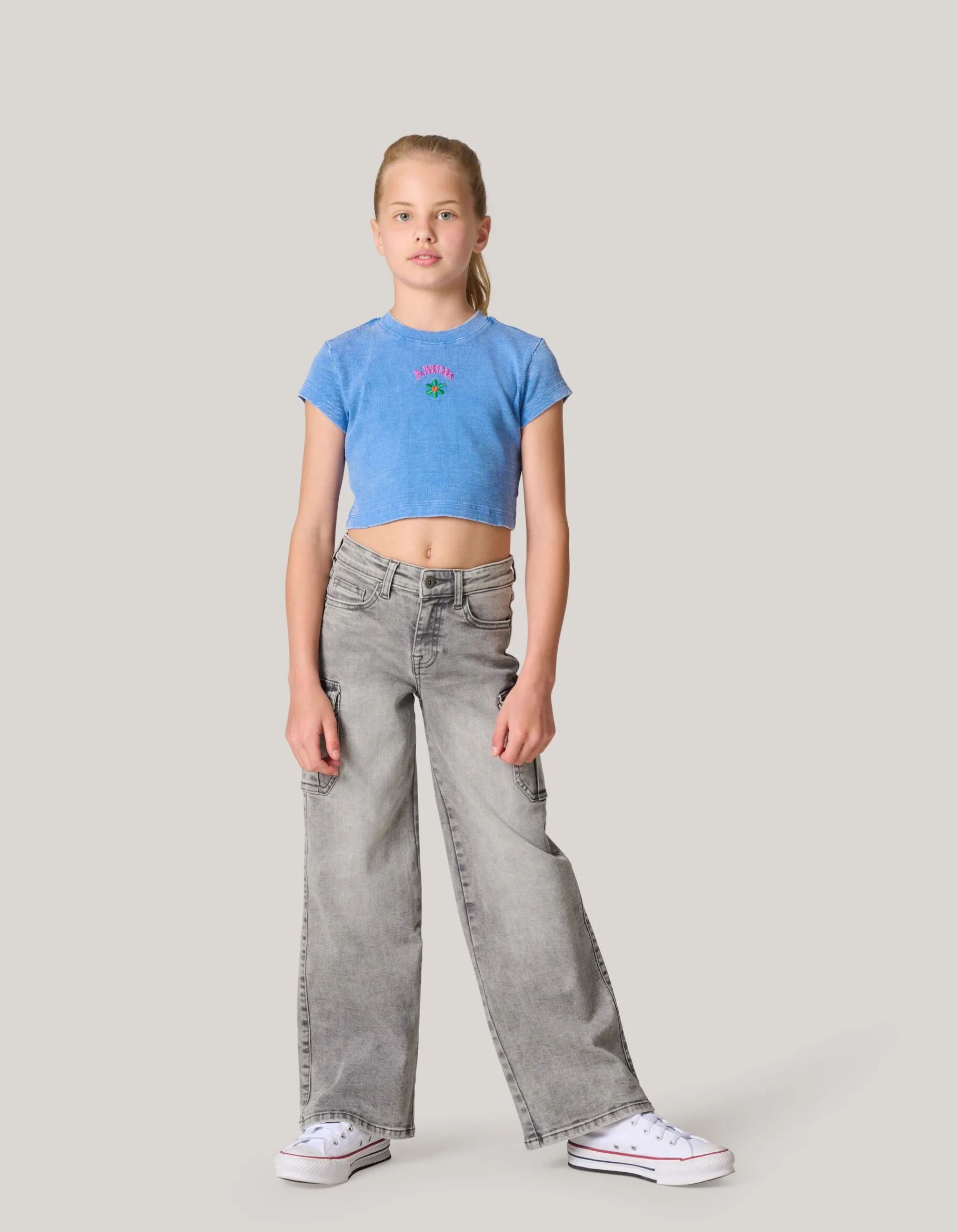 Shoeby Cargo Jeans Grijs< Jeans
