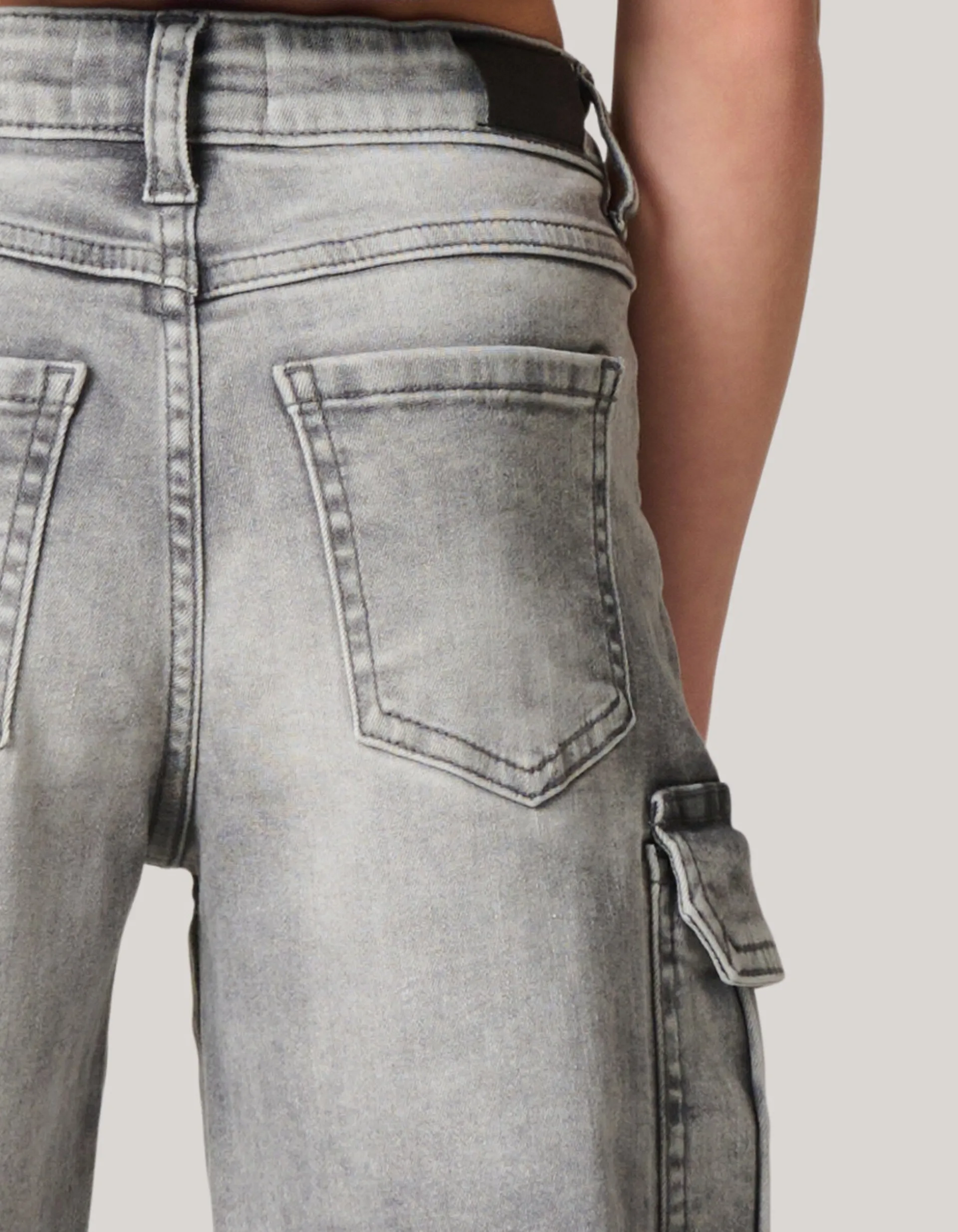 Shoeby Cargo Jeans Grijs< Jeans