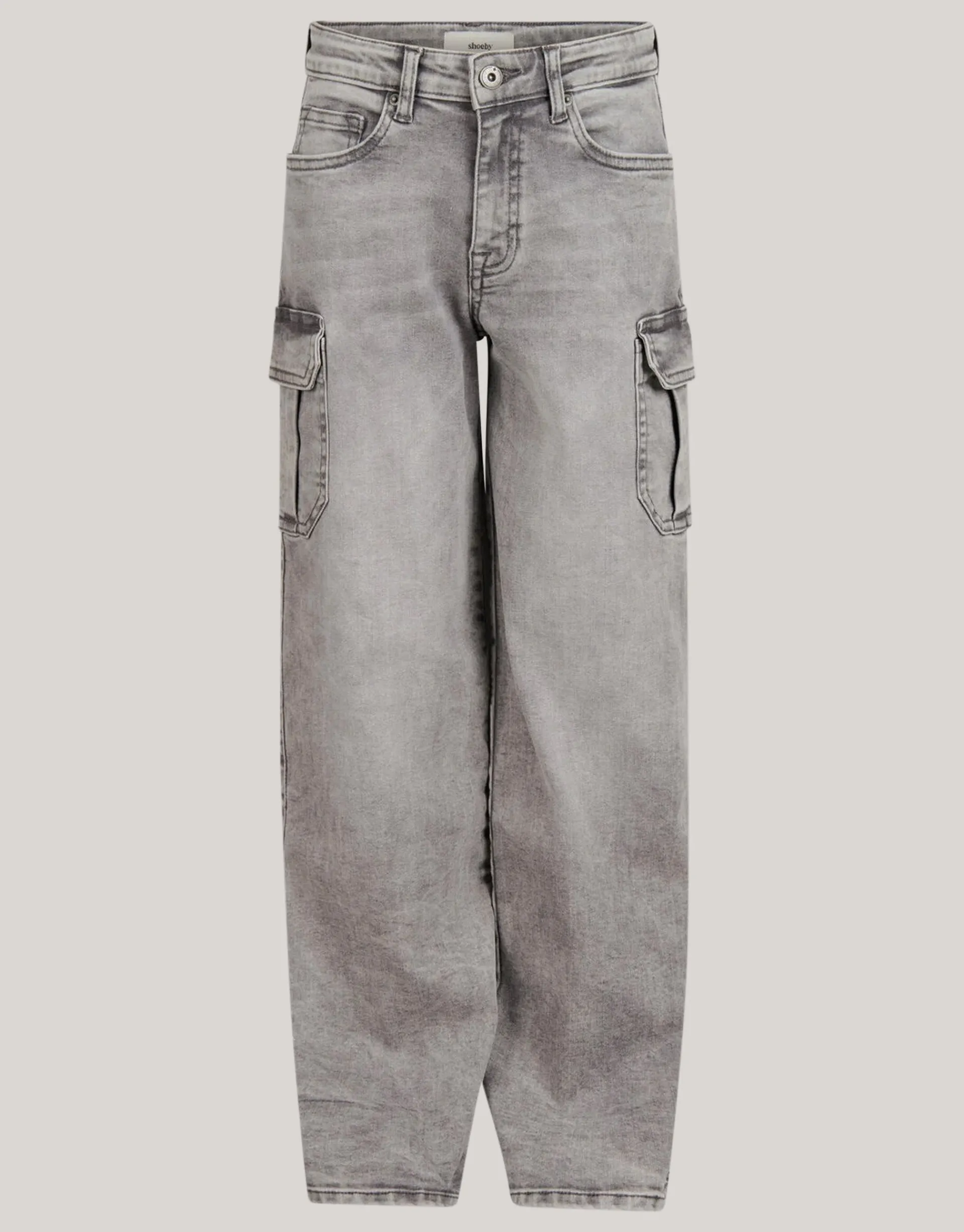 Shoeby Cargo Jeans Grijs< Jeans