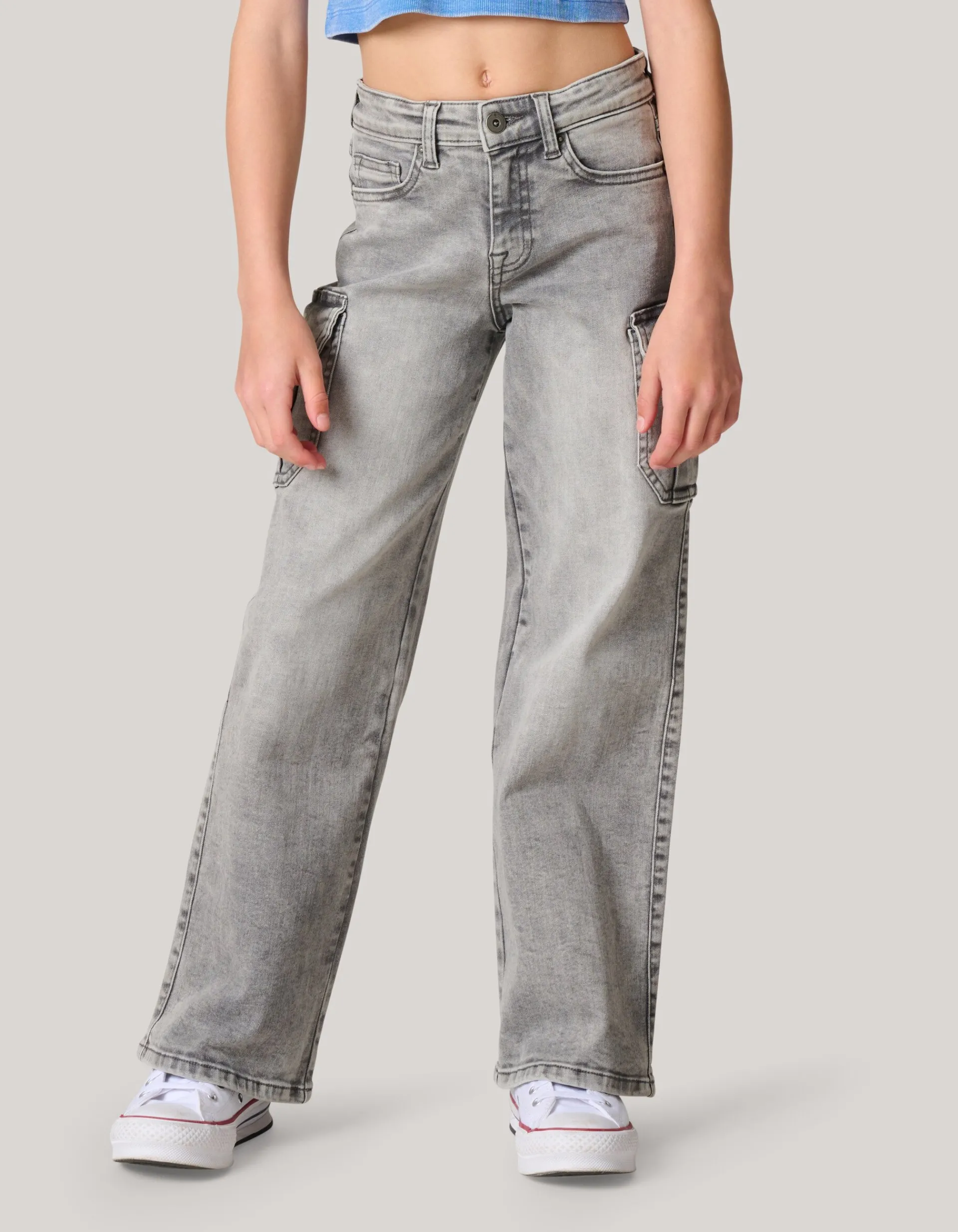 Shoeby Cargo Jeans Grijs< Jeans