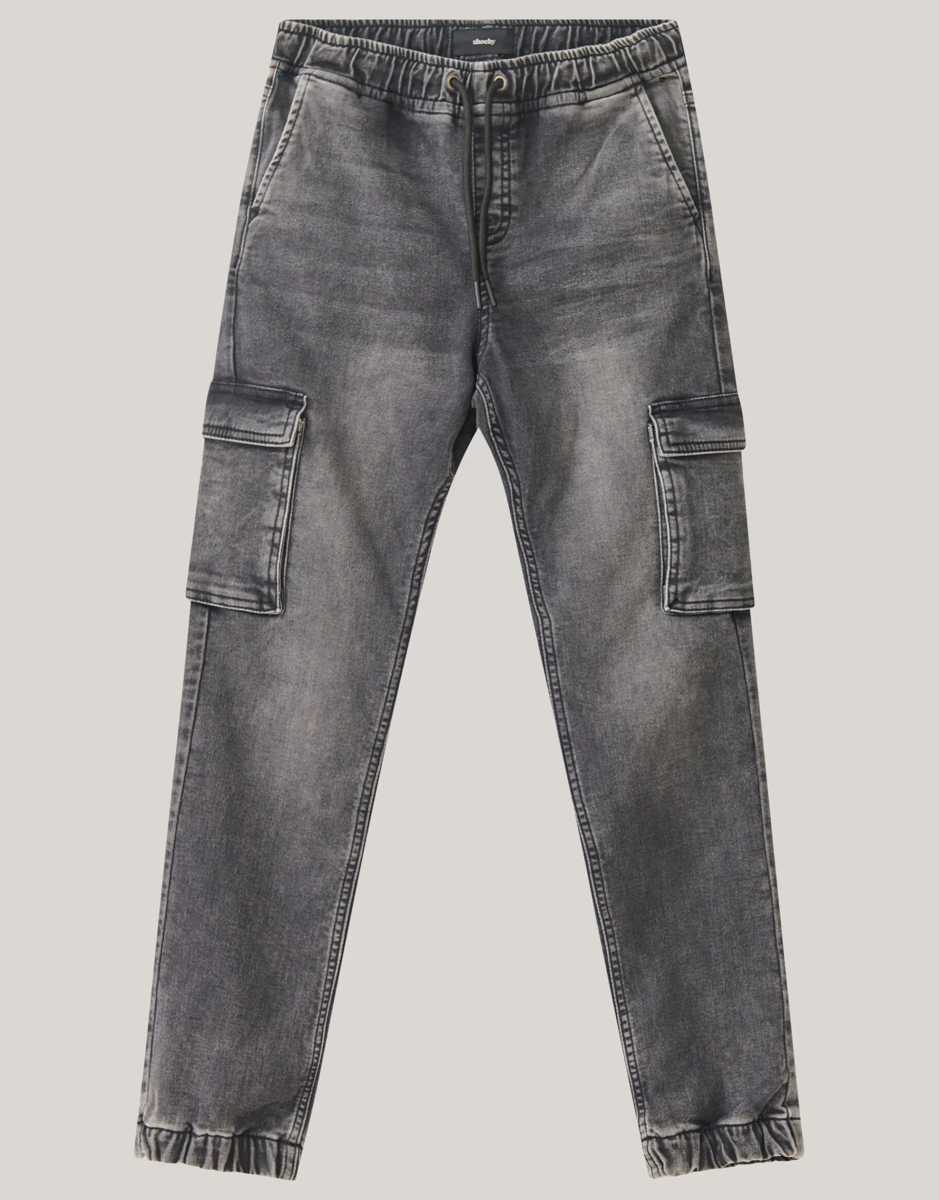 Shoeby Cargo Jog Broek Donkergrijs< Jeans
