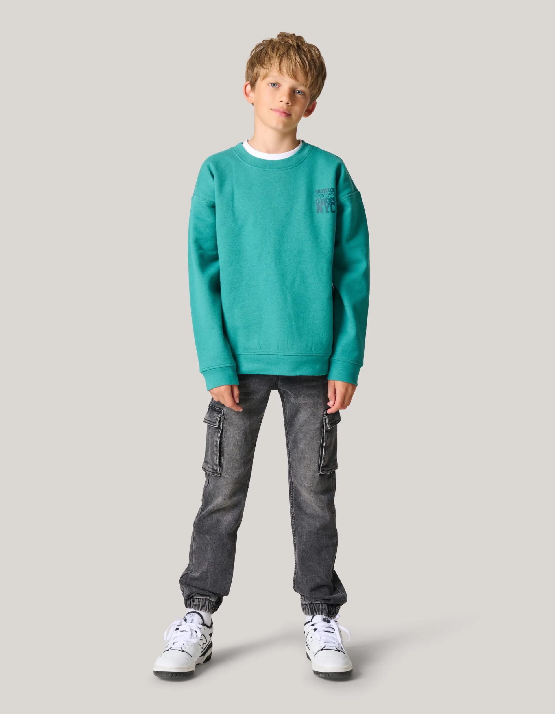Shoeby Cargo Jog Broek Donkergrijs< Jeans
