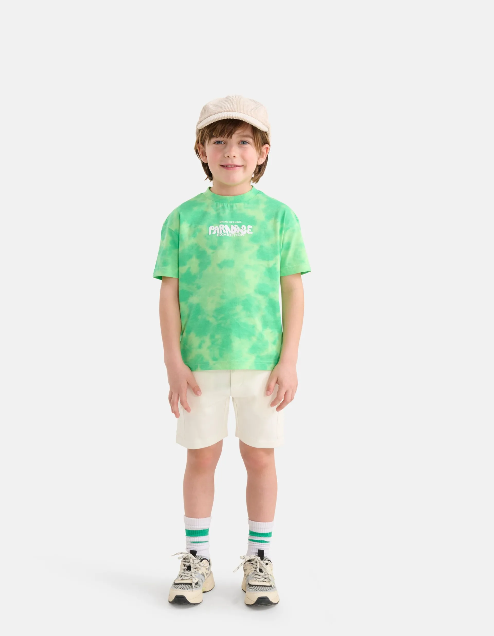 Shoeby Cargo Jog Short Gebroken Wit< Shorts
