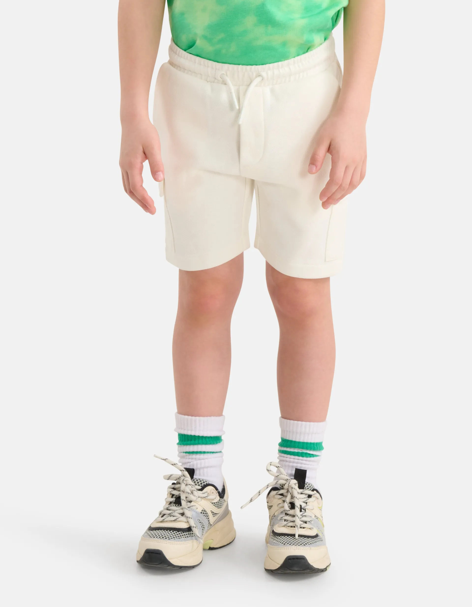 Shoeby Cargo Jog Short Gebroken Wit< Shorts