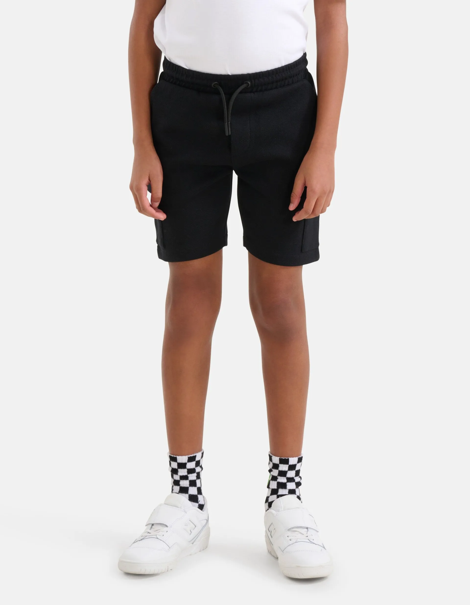 Shoeby Cargo Jog Short Zwart< Shorts