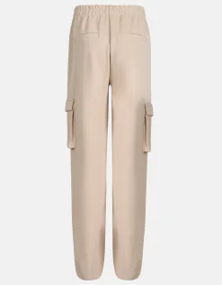 Shoeby Cargo Jogger Beige< Broeken
