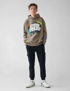 Shoeby Cargo Jogger Zwart< Broeken