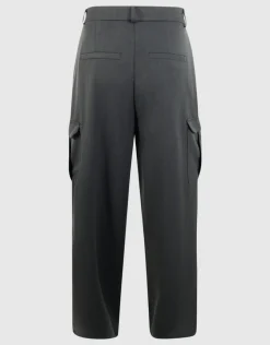 Shoeby Cargo Wide Leg fit Broek Donkergrijs<DAMES Broeken