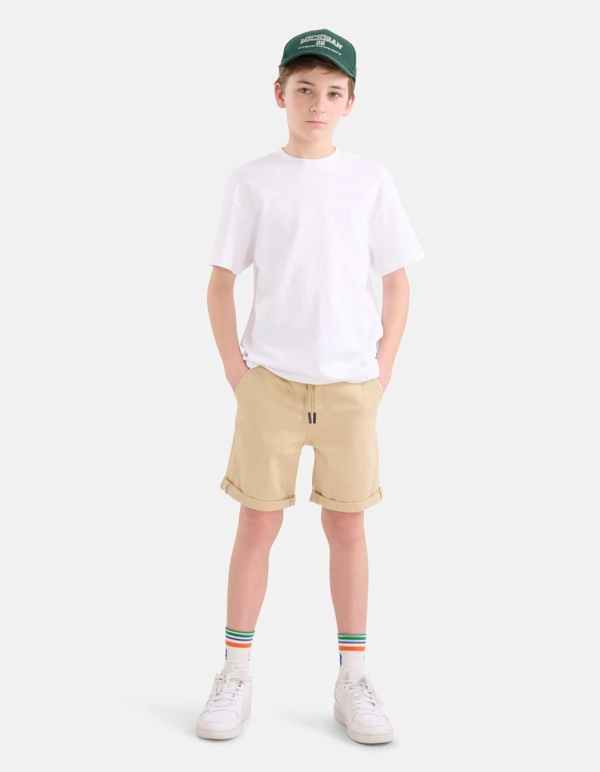 Shoeby Casual Twill Short Beige< Shorts