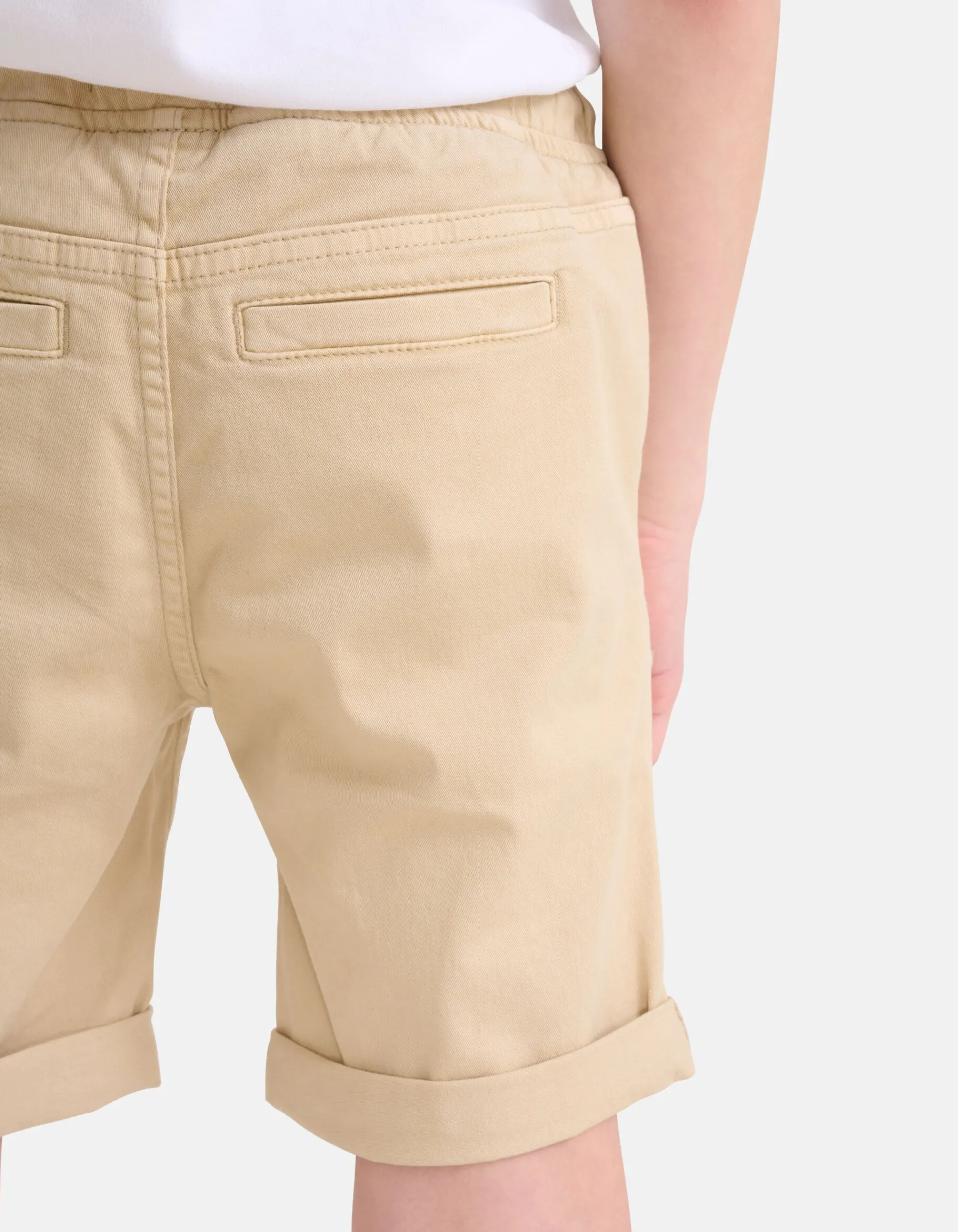 Shoeby Casual Twill Short Beige< Shorts