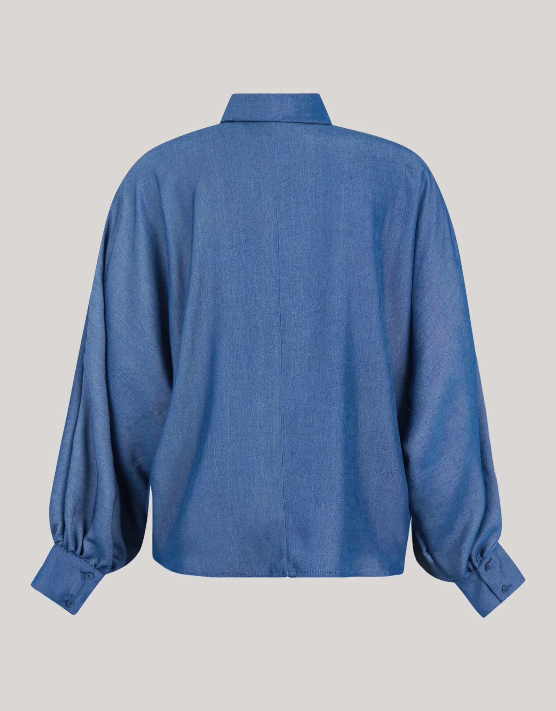 Shoeby Chambray Blouse Blauw<DAMES Blouses