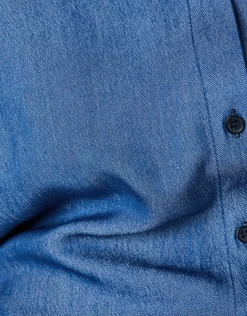 Shoeby Chambray Blouse Blauw<DAMES Blouses