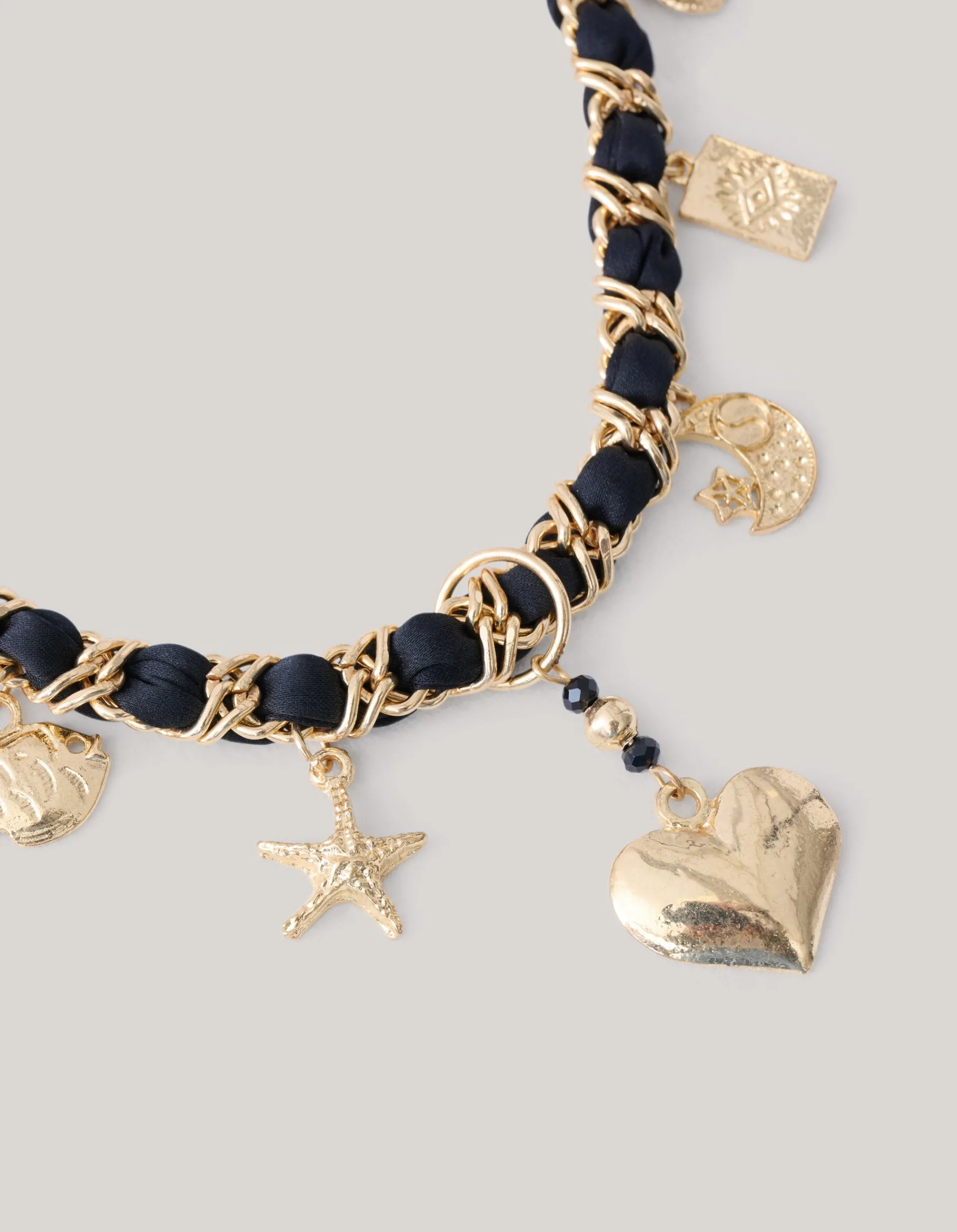Shoeby Charm Ketting Zwart<DAMES Sieraden