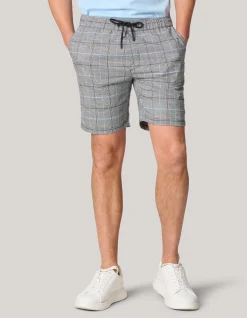 Shoeby Check Short Grijs<Heren Shorts
