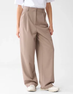 Shoeby Clean Pantalon Bruin<DAMES Broeken