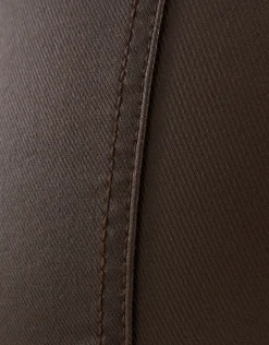 Shoeby Coated Broek Donkerbruin<DAMES Broeken