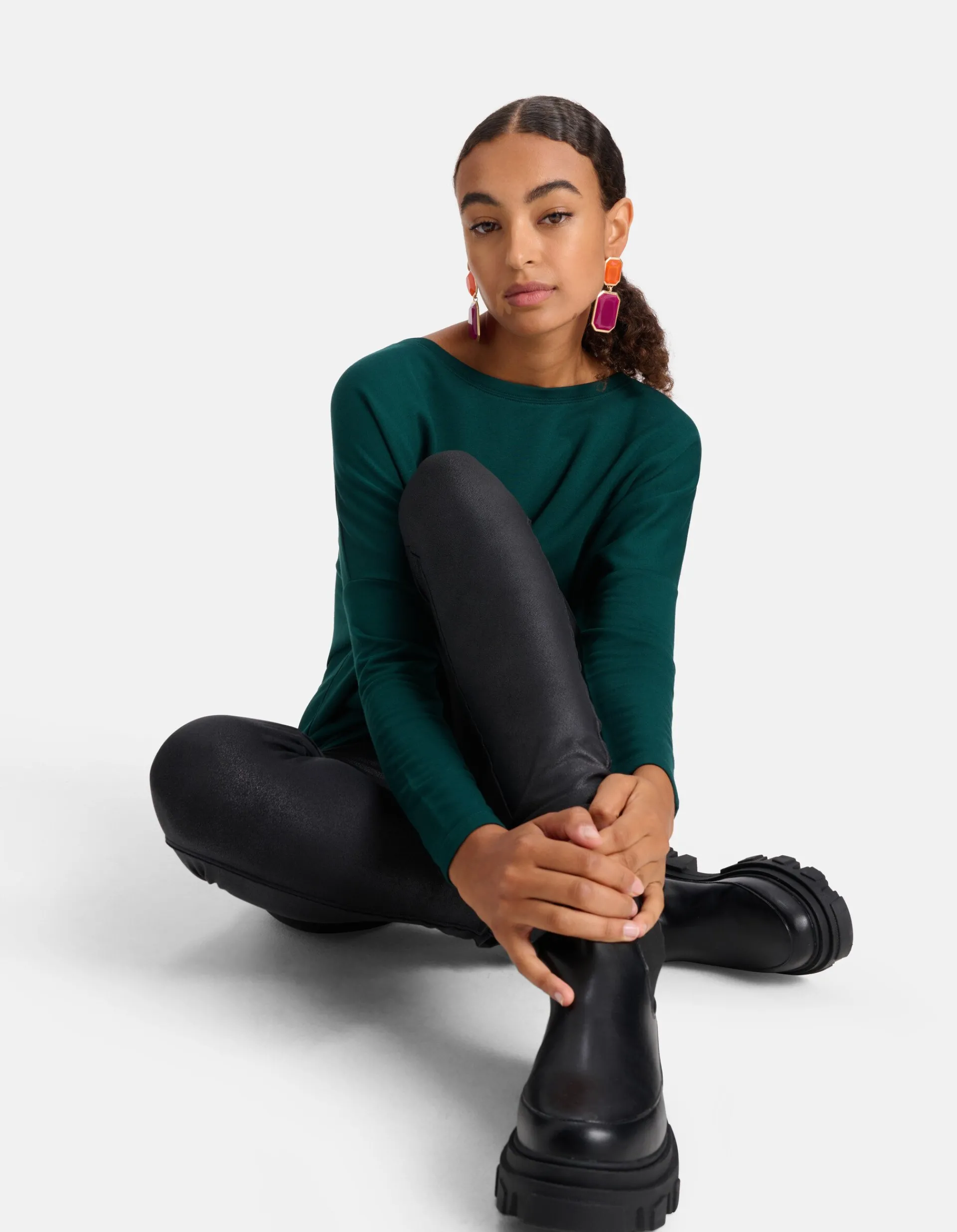 Shoeby Coated Legging Zwart<DAMES Broeken