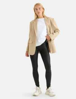 Shoeby Coated Legging Zwart<DAMES Broeken