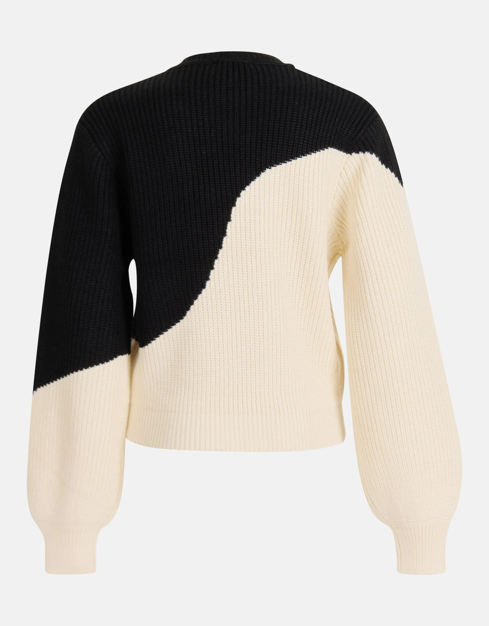 Shoeby Colorblock Trui Gebroken Wit/Zwart<DAMES Truien En Sweaters