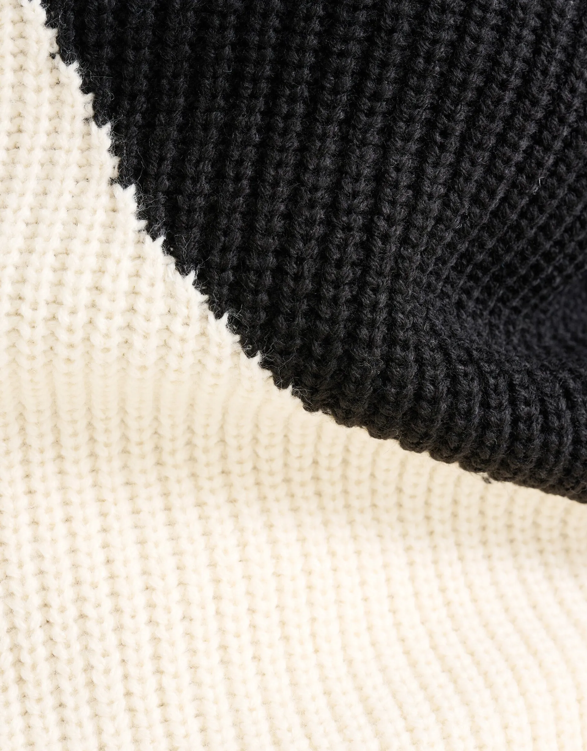 Shoeby Colorblock Trui Gebroken Wit/Zwart<DAMES Truien En Sweaters