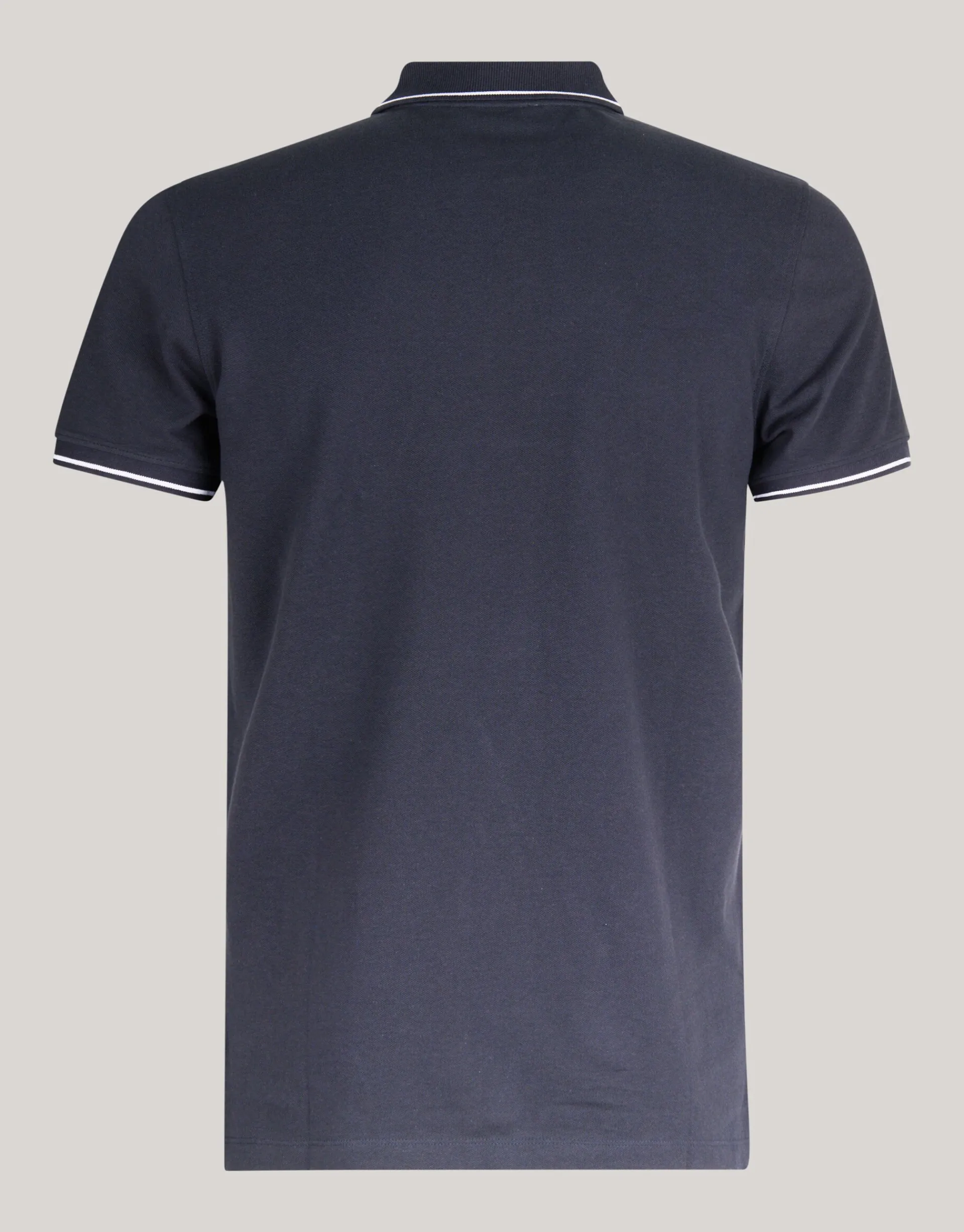 Shoeby Contrast Pique Polo Donkergrijs<Heren T-Shirts En Polo's