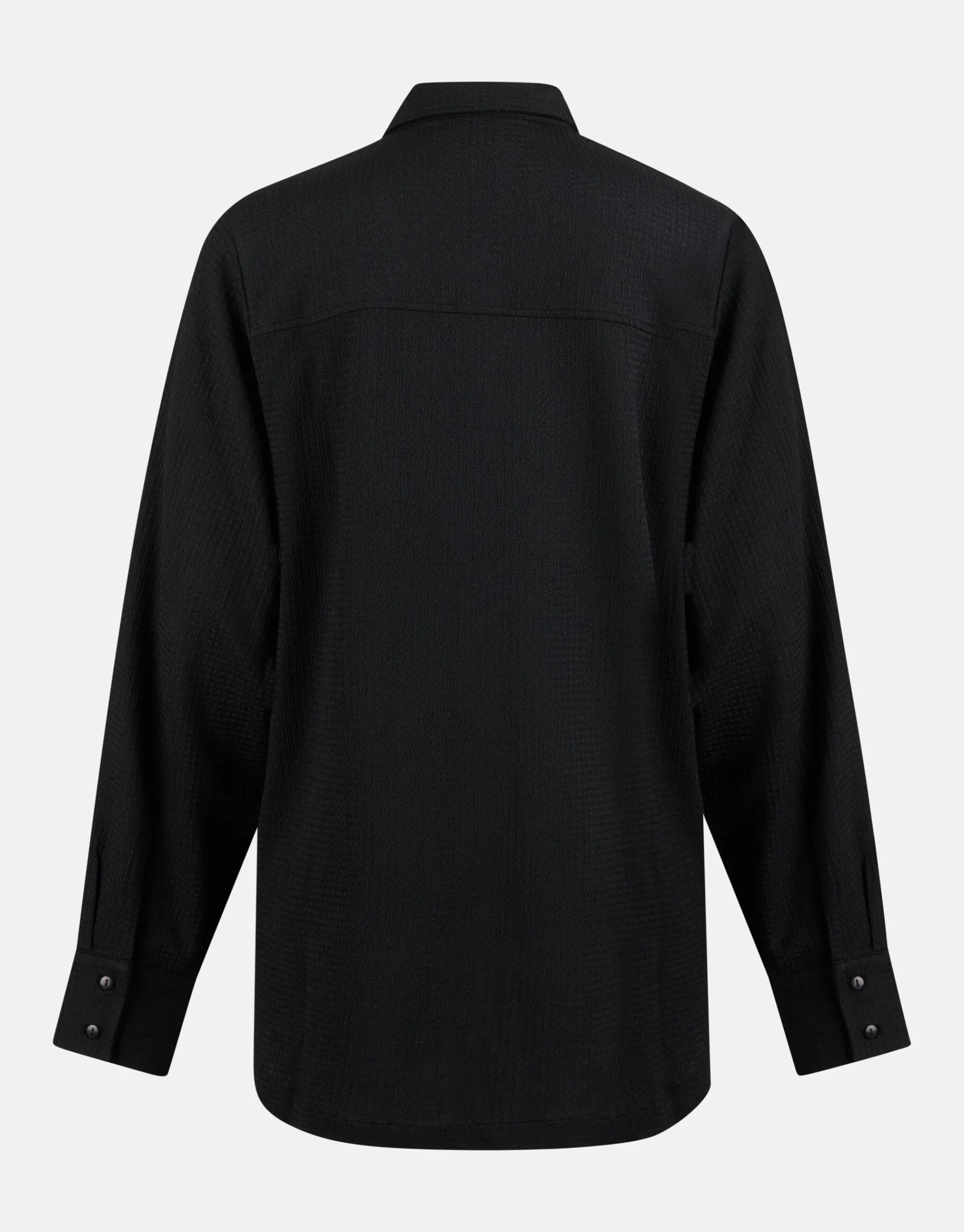 Shoeby Crinkle Blouse Zwart<DAMES Blouses