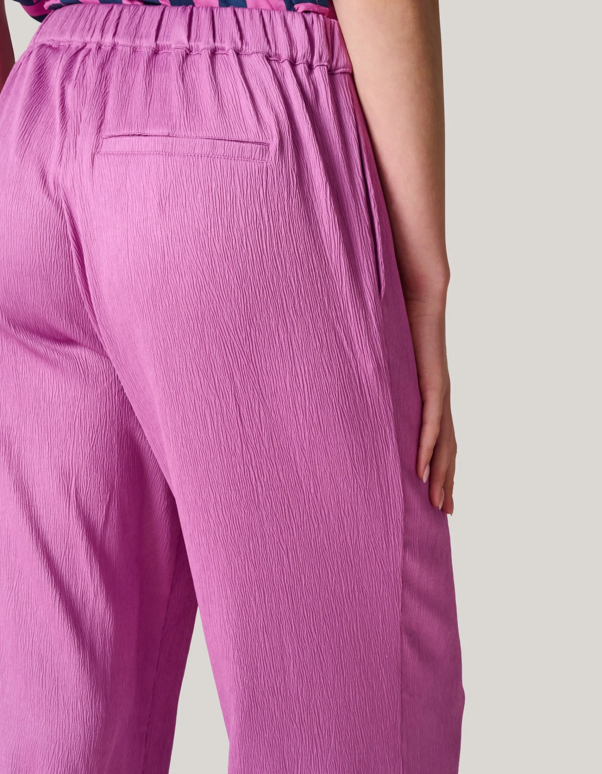 Shoeby Crinkle Broek Roze<DAMES Broeken