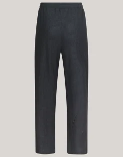 Shoeby Crinkle Wide Leg Broek Zwart<DAMES Broeken