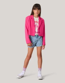 Shoeby Cropped Blazer Roze< Blazers