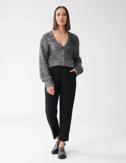 Shoeby Cropped Pantalon Zwart<DAMES Broeken